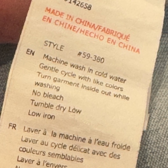 NWT Light wash Denim Corset Tank W/Adjustable Straps, Size Medium - Picture 5 of 7